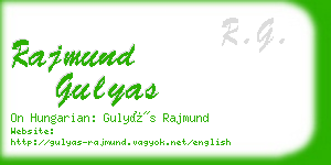 rajmund gulyas business card